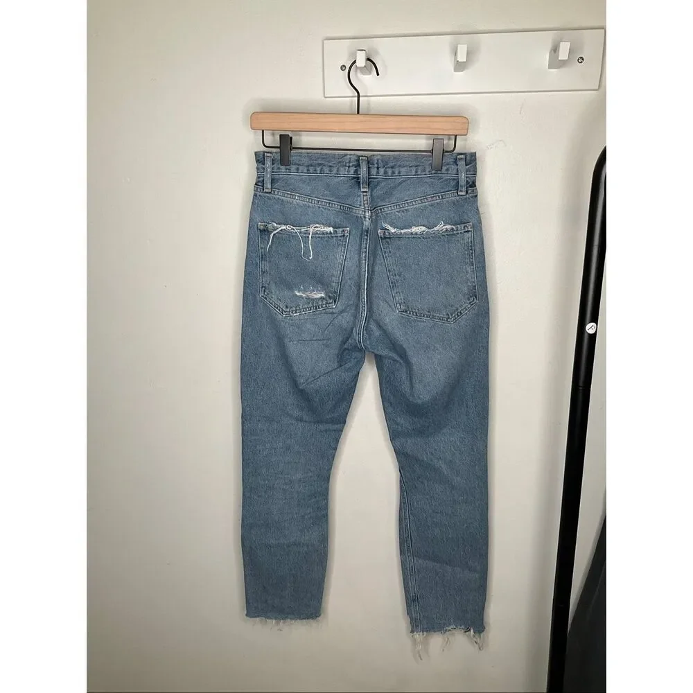 Agolde High Rise Jamie Straight Leg Jeans - Picture 3 of 11